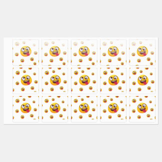 Étiquettes "Design d'émoji drôle et mignon avec la langue sor