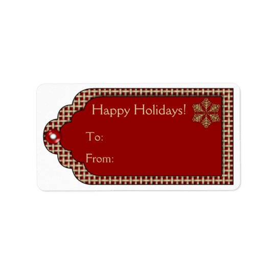 Étiquettes d'étiquette de cadeau de Noël