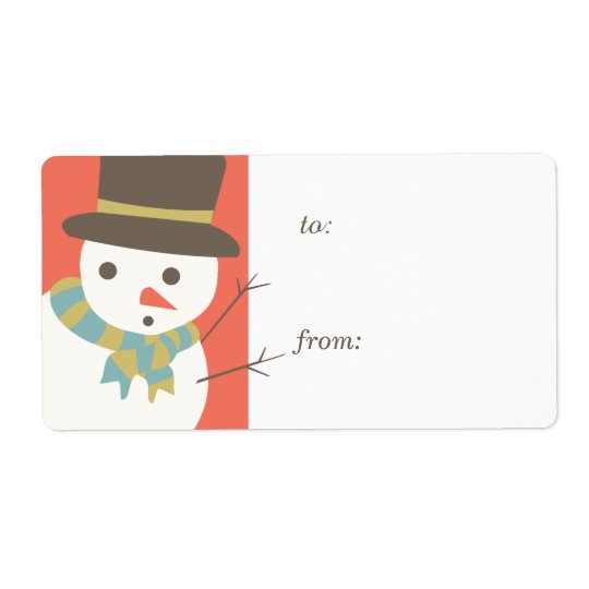 Étiquettes d'étiquette de cadeau de partie de