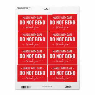Étiquettes d'expédition 'Manipuler avec soin - Ne 