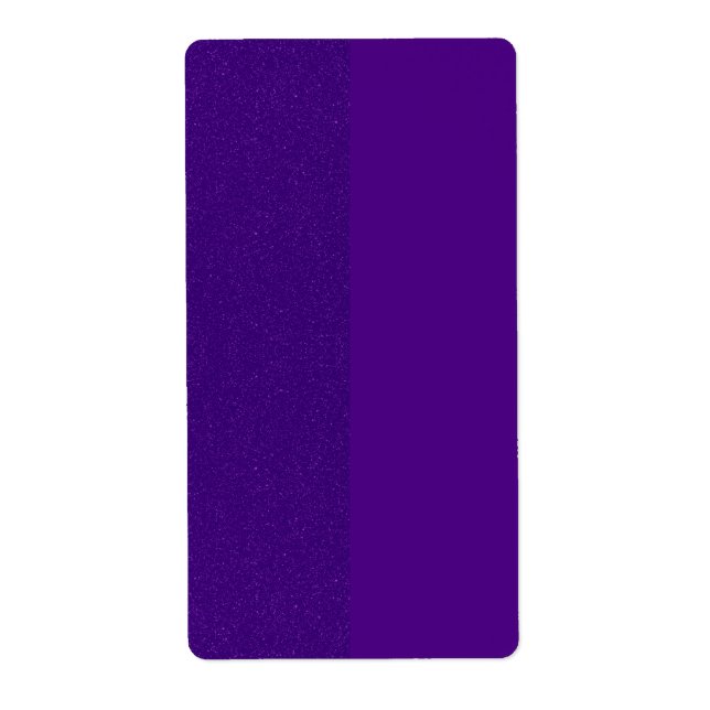 Étiquettes d'expédition violet à deux tons - perso (Devant)