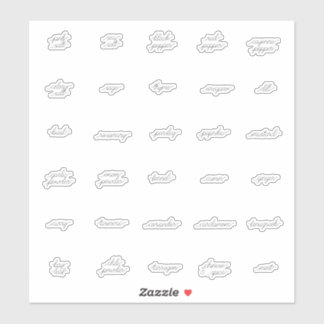 Étiquettes d'herbes et d'épices