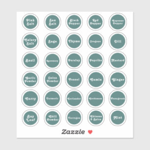 Étiquettes d'herbes et d'épices