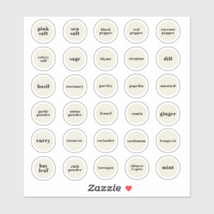 Étiquettes d'herbes et d'épices