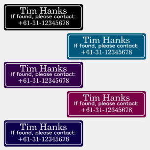 Étiquettes d'identification personnalisées pour cl