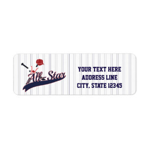 Étiquettes d'invitation pour sports de baseball TO