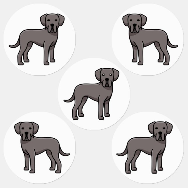 Étiquettes Dogue allemand (Groupe)