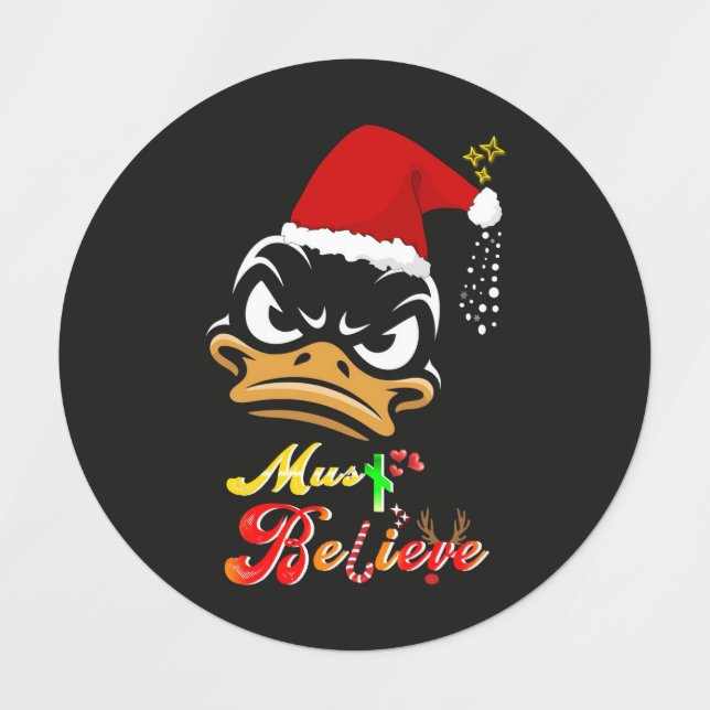 Étiquettes Doit Croire Noël (Design 5)