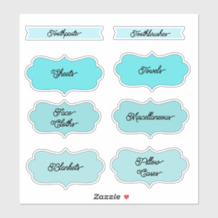 Étiquettes d'organisation de la maison