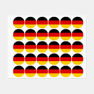 Étiquettes Drapeau allemand