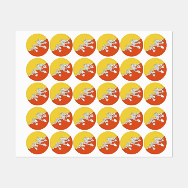 Étiquettes Drapeau au butane (Feuille)