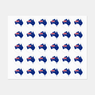 Étiquettes Drapeau australien