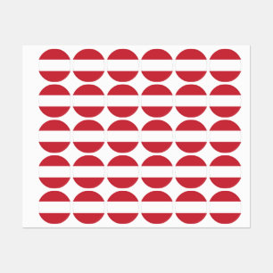 Étiquettes Drapeau autrichien