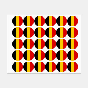 Étiquettes Drapeau de Belgique