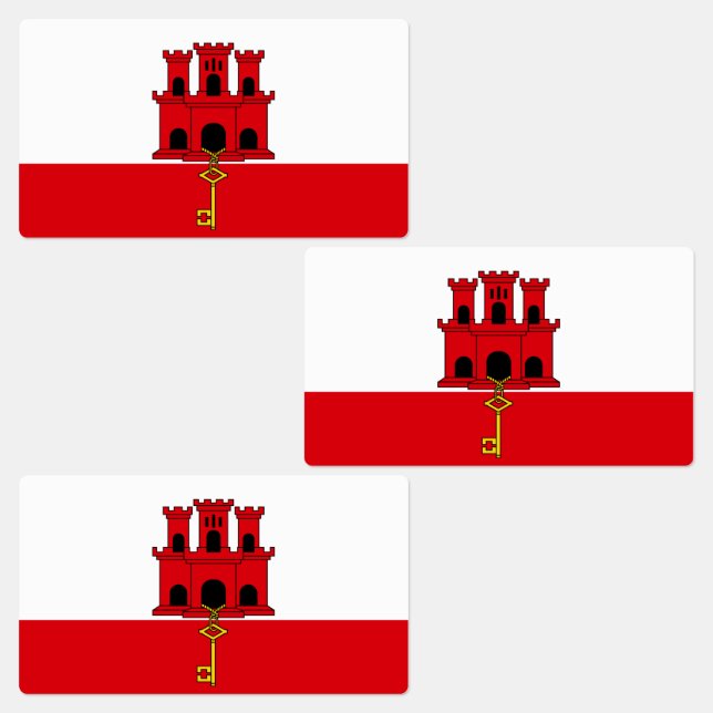 Étiquettes Drapeau de Gibraltar (Groupe)