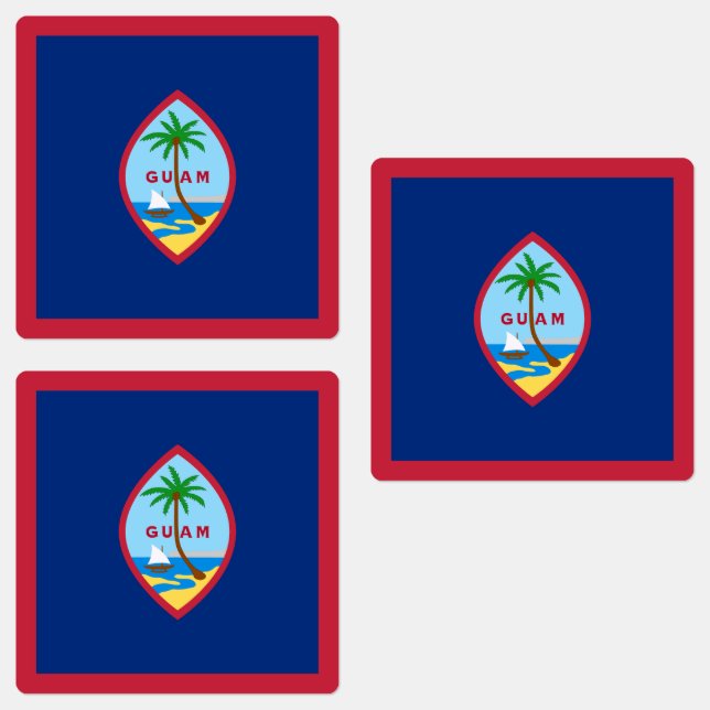 Étiquettes Drapeau de Guam (Groupe)