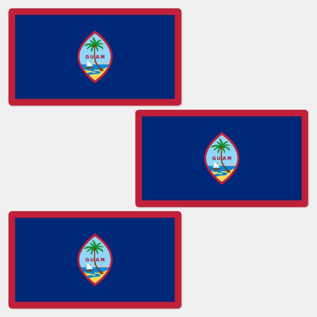 Étiquettes Drapeau de Guam (Groupe)