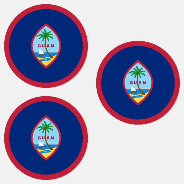 Étiquettes Drapeau de Guam (Groupe)