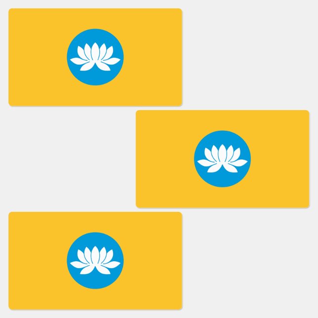 Étiquettes Drapeau de Kalmoukie (Groupe)