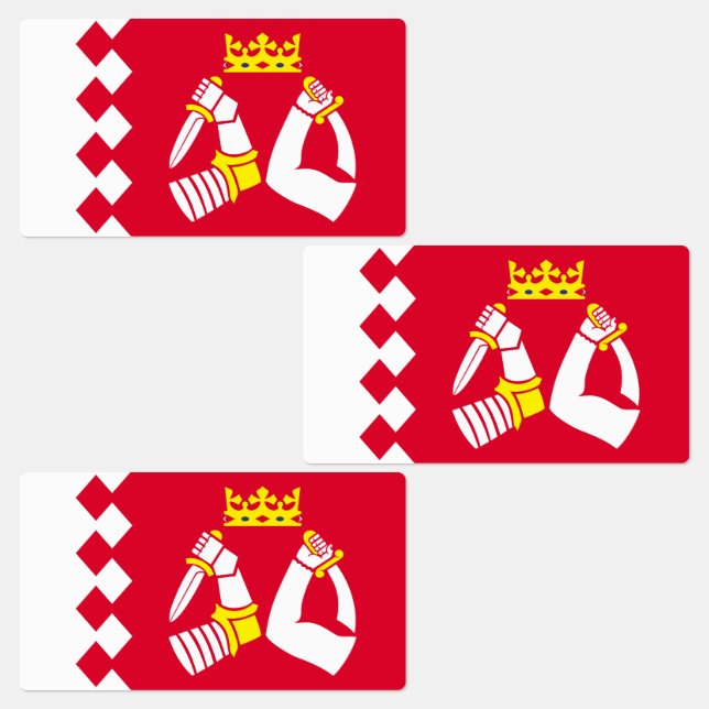 Étiquettes Drapeau de la Carélie du Nord (Groupe)