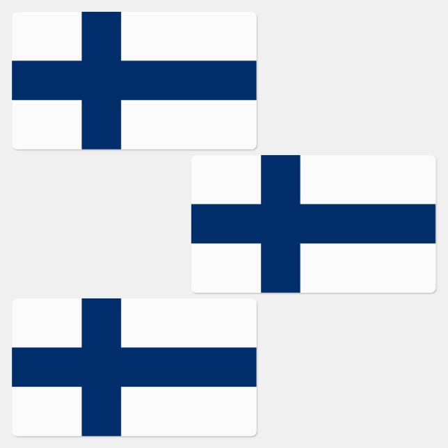 Étiquettes Drapeau de la Finlande (Groupe)