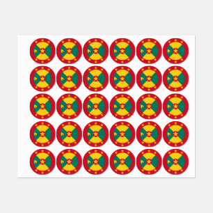 Étiquettes Drapeau de la Grenade