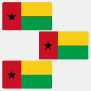 Étiquettes Drapeau de la Guinée Bissau