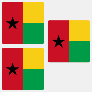 Étiquettes Drapeau de la Guinée Bissau