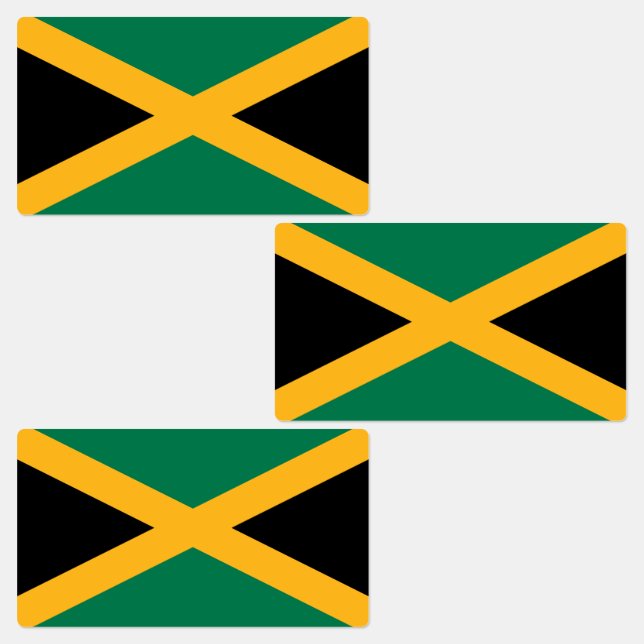 Étiquettes Drapeau de la Jamaïque (Groupe)