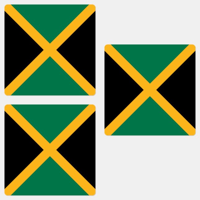Étiquettes Drapeau de la Jamaïque (Groupe)