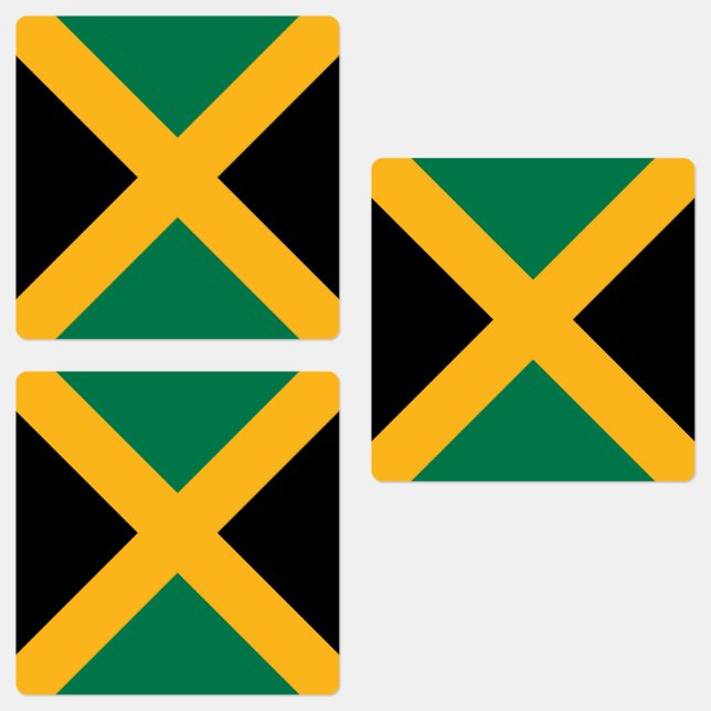 Étiquettes Drapeau de la Jamaïque (Groupe)