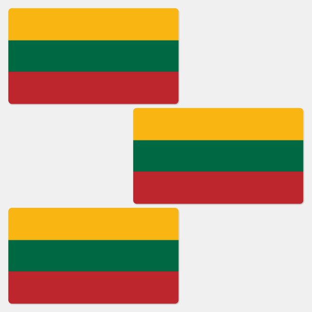 Étiquettes Drapeau de la Lituanie (Groupe)