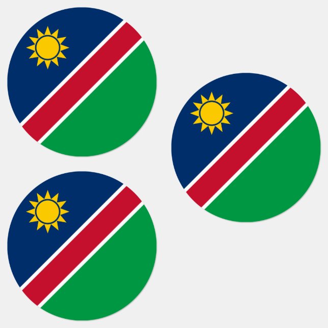 Étiquettes Drapeau de la Namibie (Groupe)