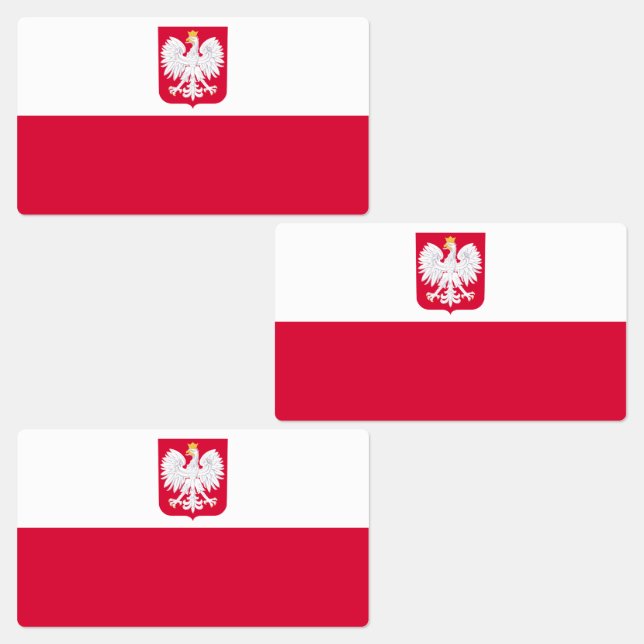 Étiquettes Drapeau de la Pologne (Groupe)