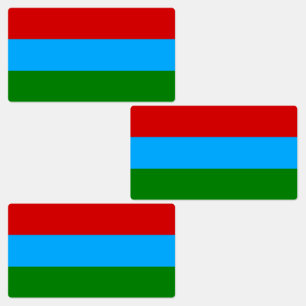 Étiquettes Drapeau de la République de Carélie