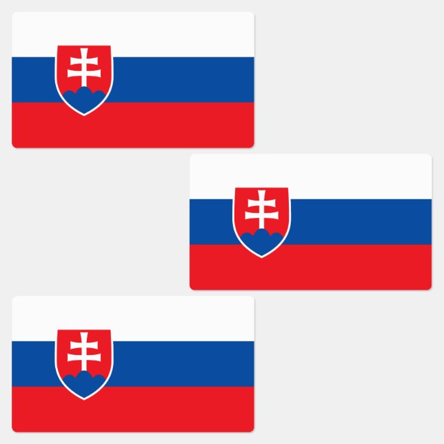 Étiquettes Drapeau de la Slovaquie (Groupe)