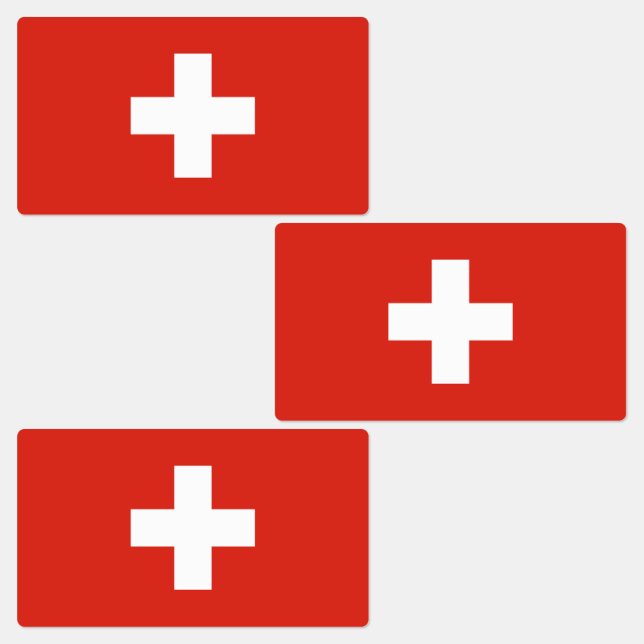 Étiquettes Drapeau de la Suisse (Groupe)