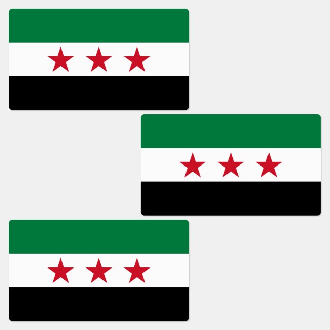 Étiquettes Drapeau de la Syrie (Groupe)