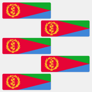 Étiquettes Drapeau de l'Érythrée