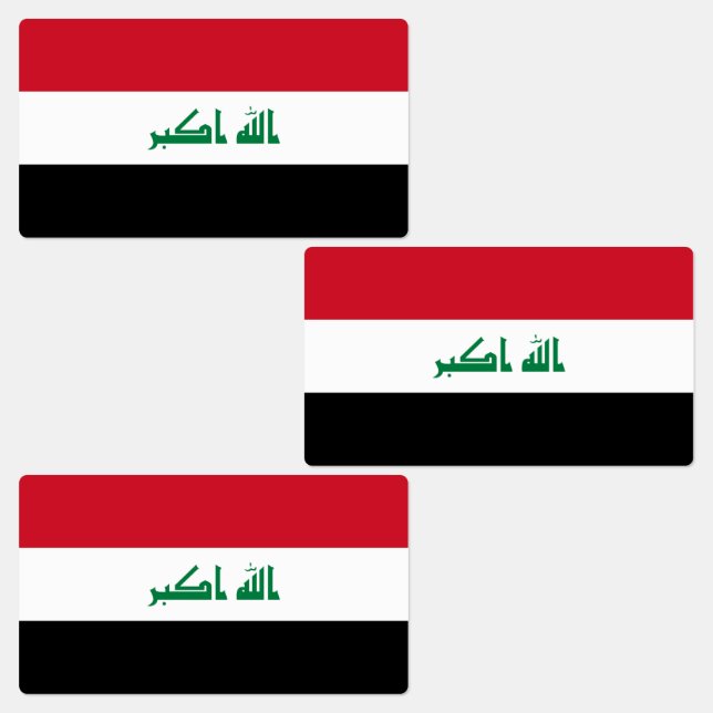 Étiquettes Drapeau de l'Irak (Groupe)