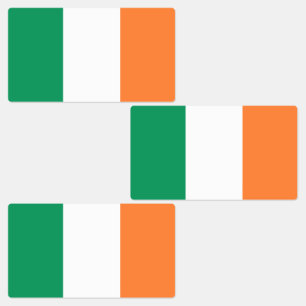 Étiquettes Drapeau de l'Irlande