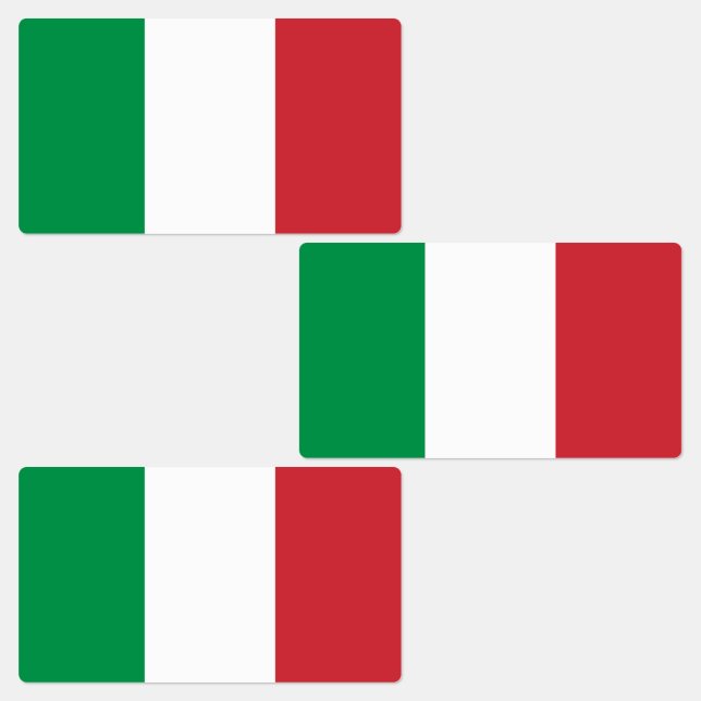 Étiquettes Drapeau de l'Italie (Groupe)