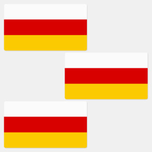 Étiquettes Drapeau de l'Ossétie du Sud