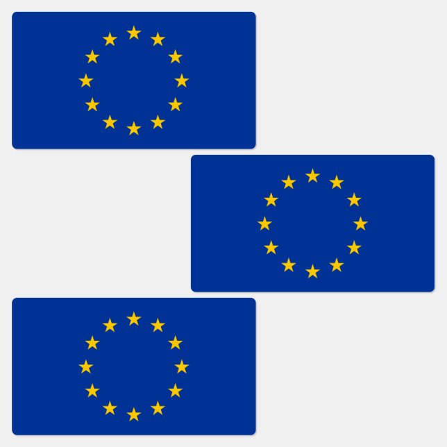 Étiquettes Drapeau de l'Union européenne (Groupe)