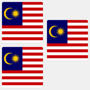 Étiquettes Drapeau de Malaisie