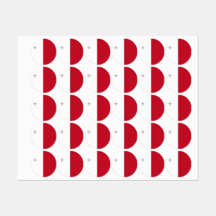 Étiquettes Drapeau de Malte
