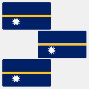 Étiquettes Drapeau de Nauru