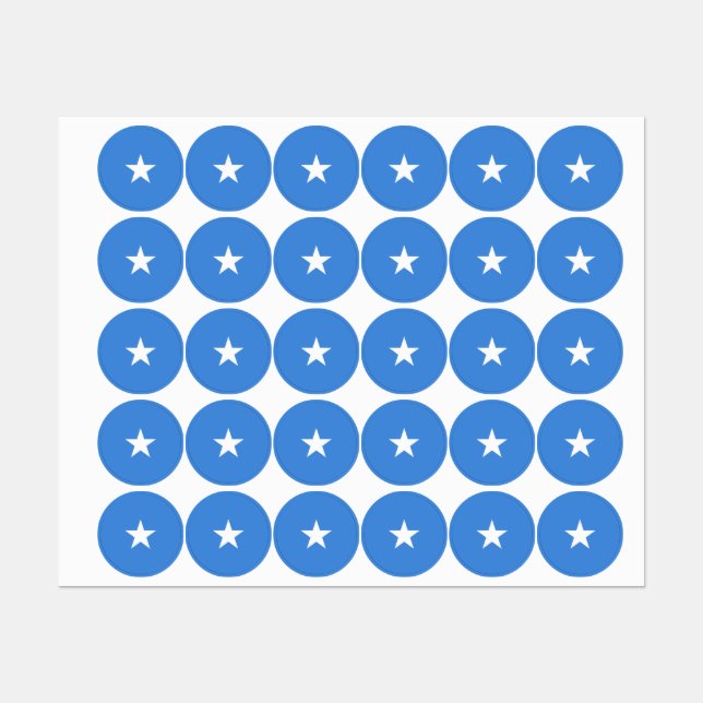 Étiquettes Drapeau de Somalie (Feuille)