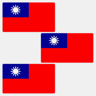 Étiquettes Drapeau de Taïwan
