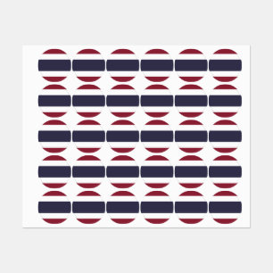 Étiquettes Drapeau de Thaïlande